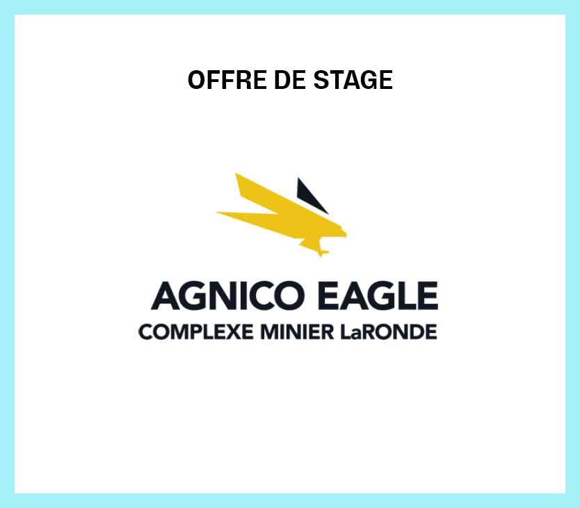 offre de stage Agnico Eagle